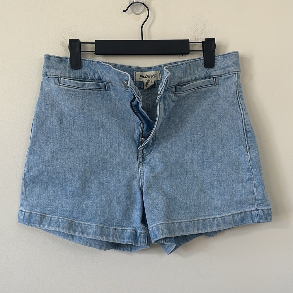 Madewell The Denim Emmett Short Patch Pocket Edition Kieran Wash Size 28 - Picture 6 of 11
